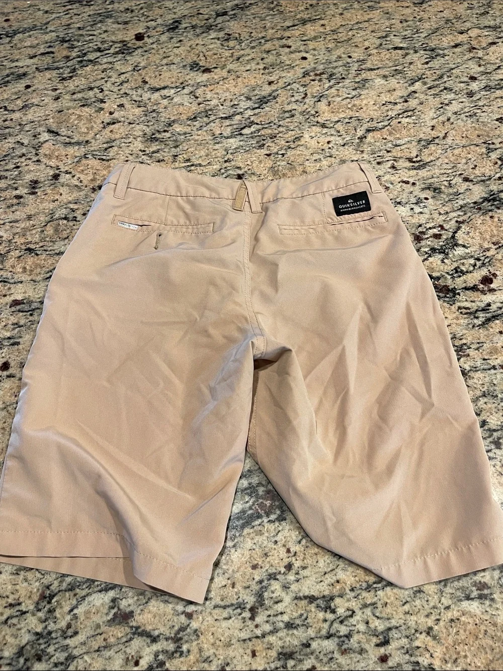 Quiksilver Men's Flat Front Chino Shorts in Light Khaki